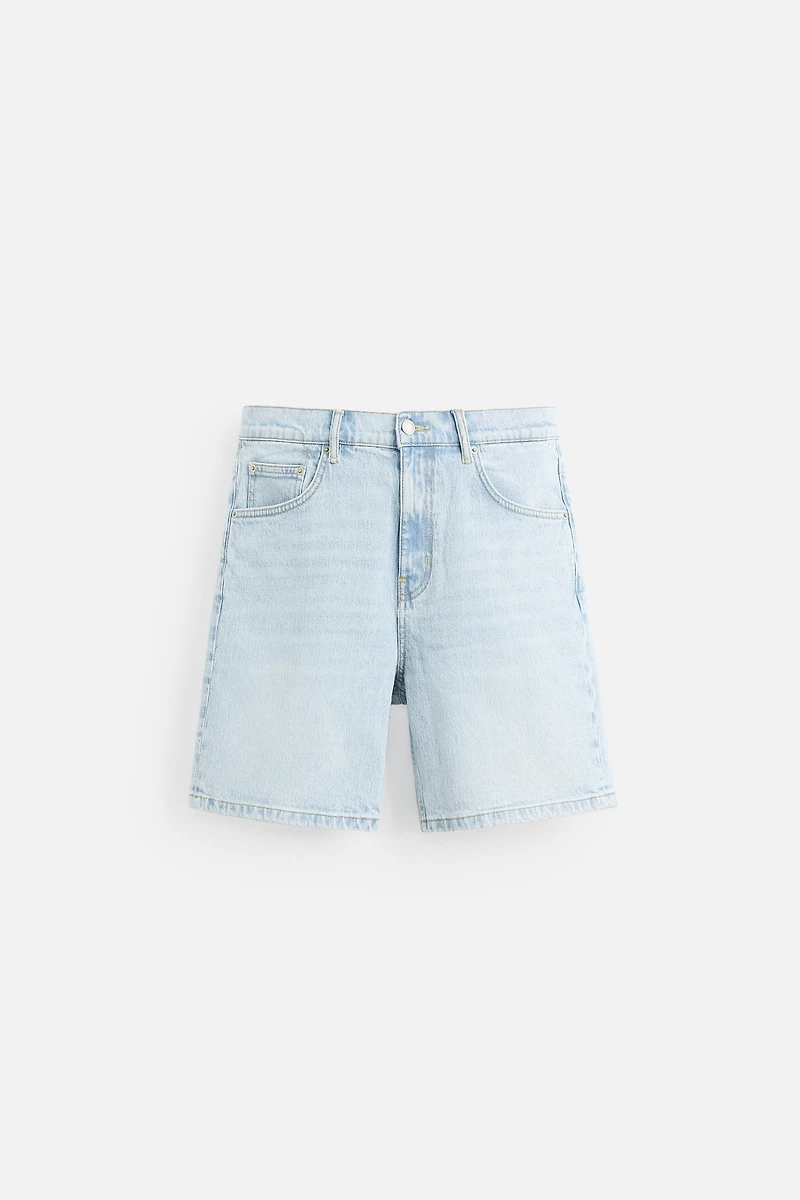 REGULAR FIT DENIM SHORTS