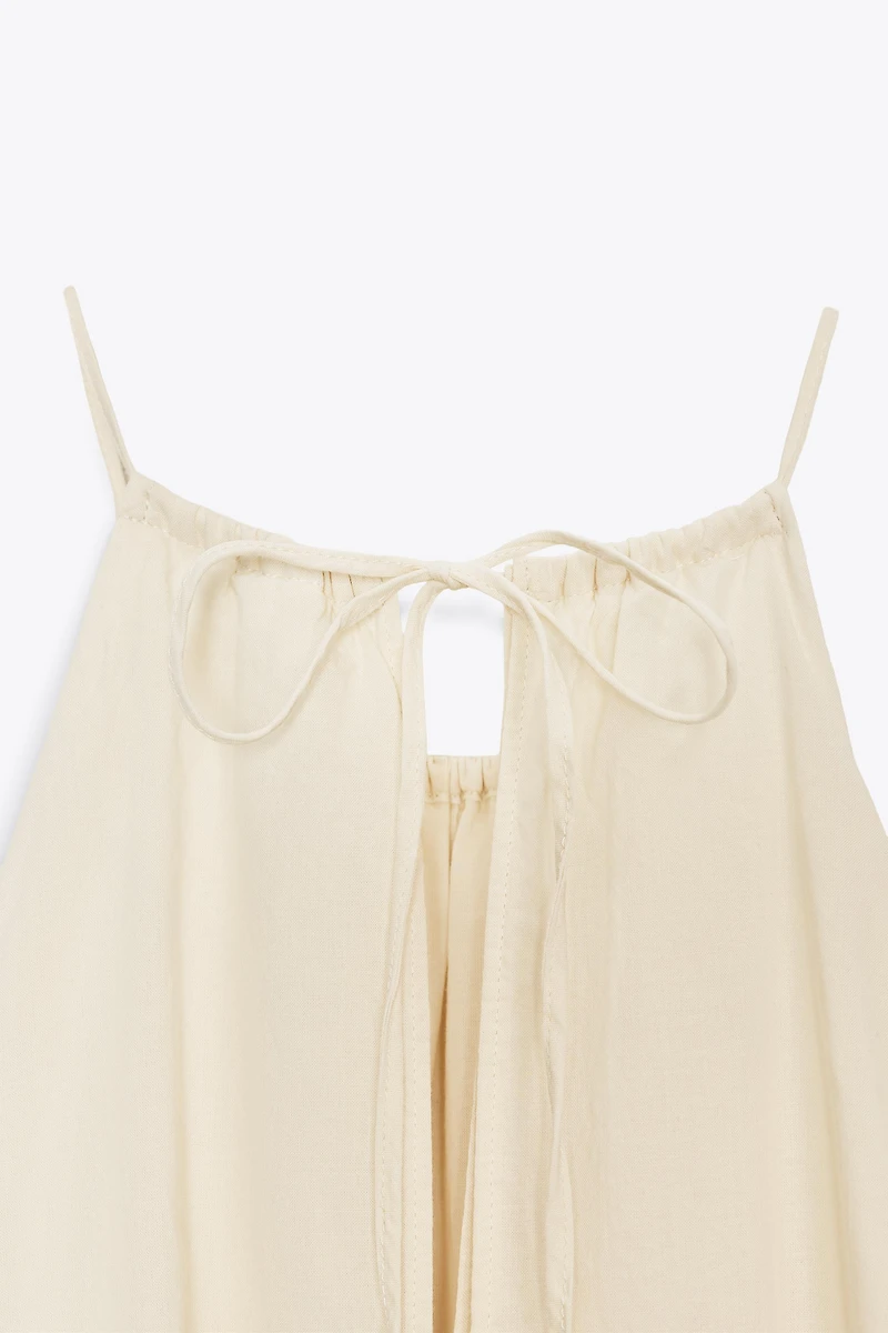 ZW COLLECTION RUFFLED HALTER DRESS