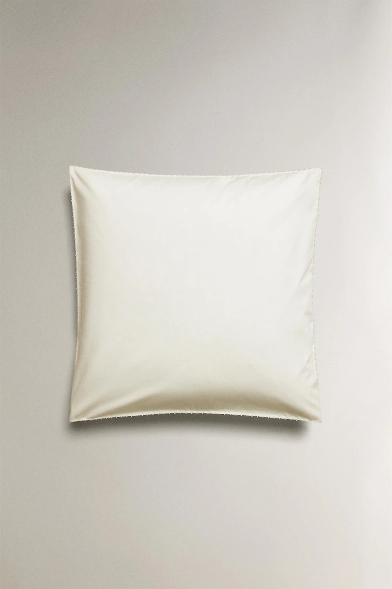 CHILDREN'S EMBROIDERED PILLOWCASE WITH TRIM DETAIL