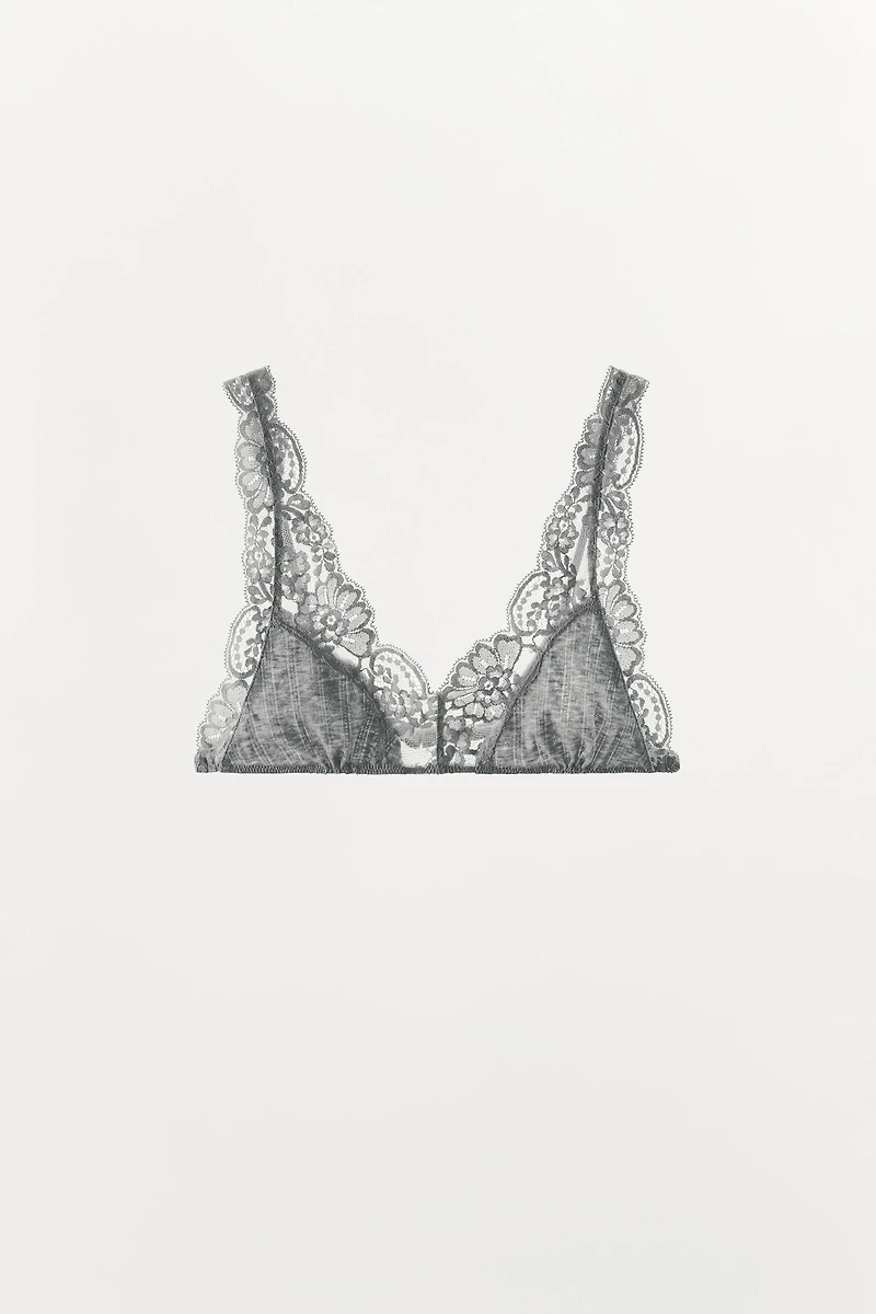 POINTELLE LACE BRALETTE