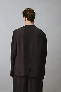 VESTE DE COSTUME SANS REVERS COUPE DÉCONTRACTÉE