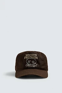 WASHED PRINT CAP