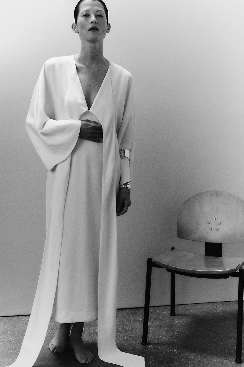 ROBE MIDI À NŒUDS ZW COLLECTION