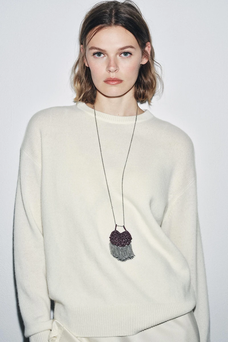 100% CASHMERE LONG SLEEVE SWEATER