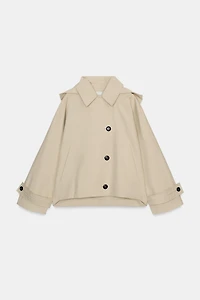 SHORT WATER REPELLENT TRENCH COAT ZW COLLECTION