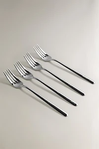 SET OF SHINY STEEL FORKS (SET OF 4)