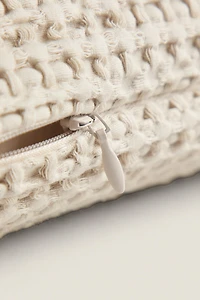 WAFFLE-KNIT THROW PILLOW COVER