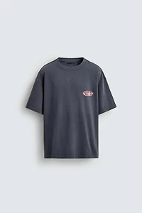 WASHED SWEATSHIRT WITH POST MALONE™ GRAPHICS