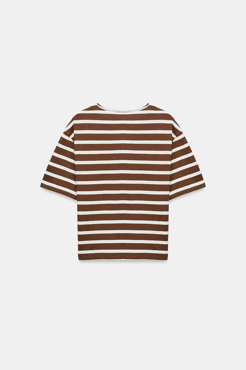STRIPED SHORT SLEEVE T-SHIRT