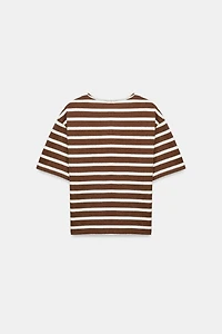 STRIPED SHORT SLEEVE T-SHIRT