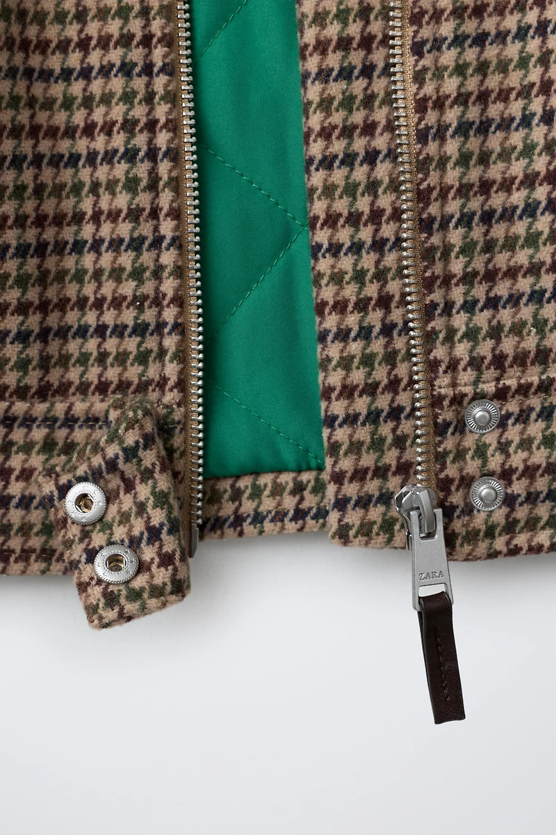 HOUNDSTOOTH PRINT JACKET