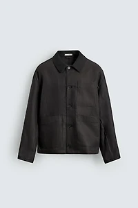 SURCHEMISE RELAXED FIT LIN ET COTON
