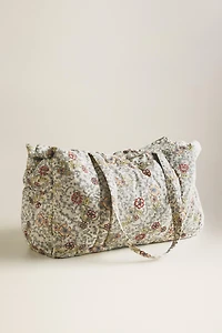 FLORAL COTTON DIAPER BAG
