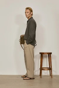 100% linen long sleeve polo shirt - LIMITED EDITION