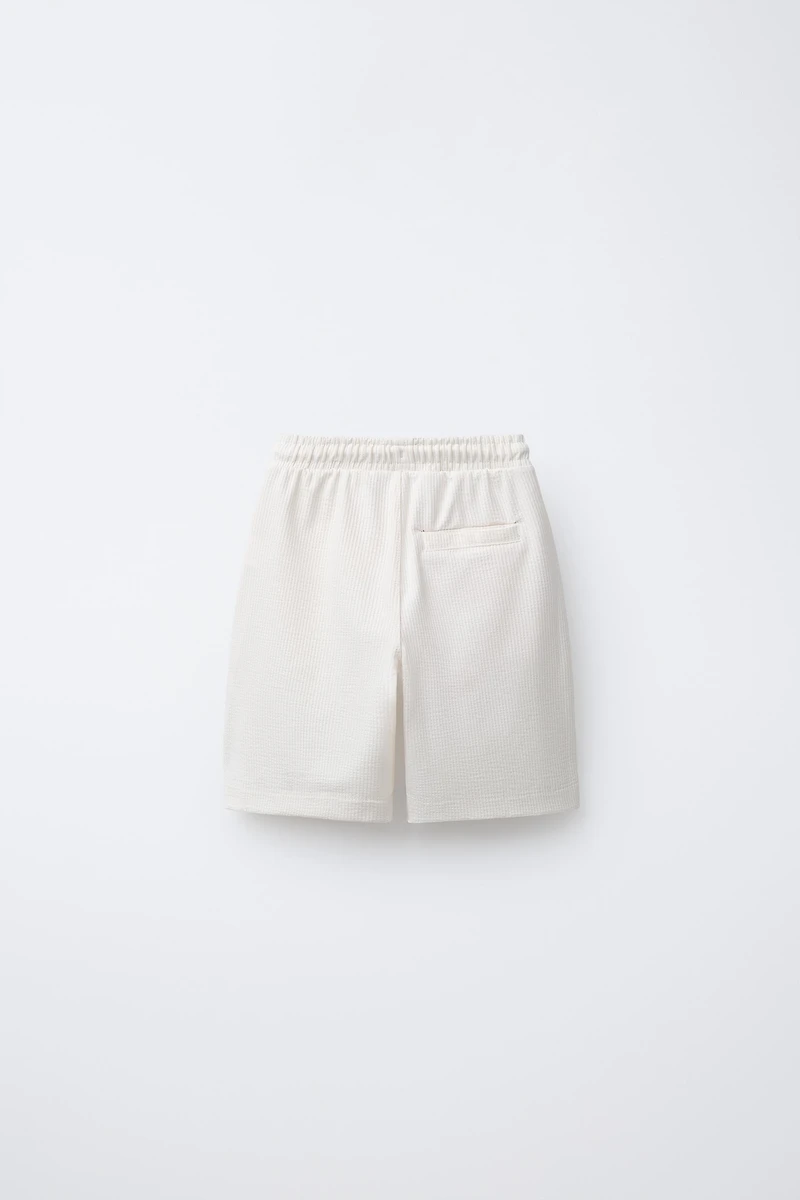 COTTON POLO SHIRT AND BERMUDA SHORTS SET