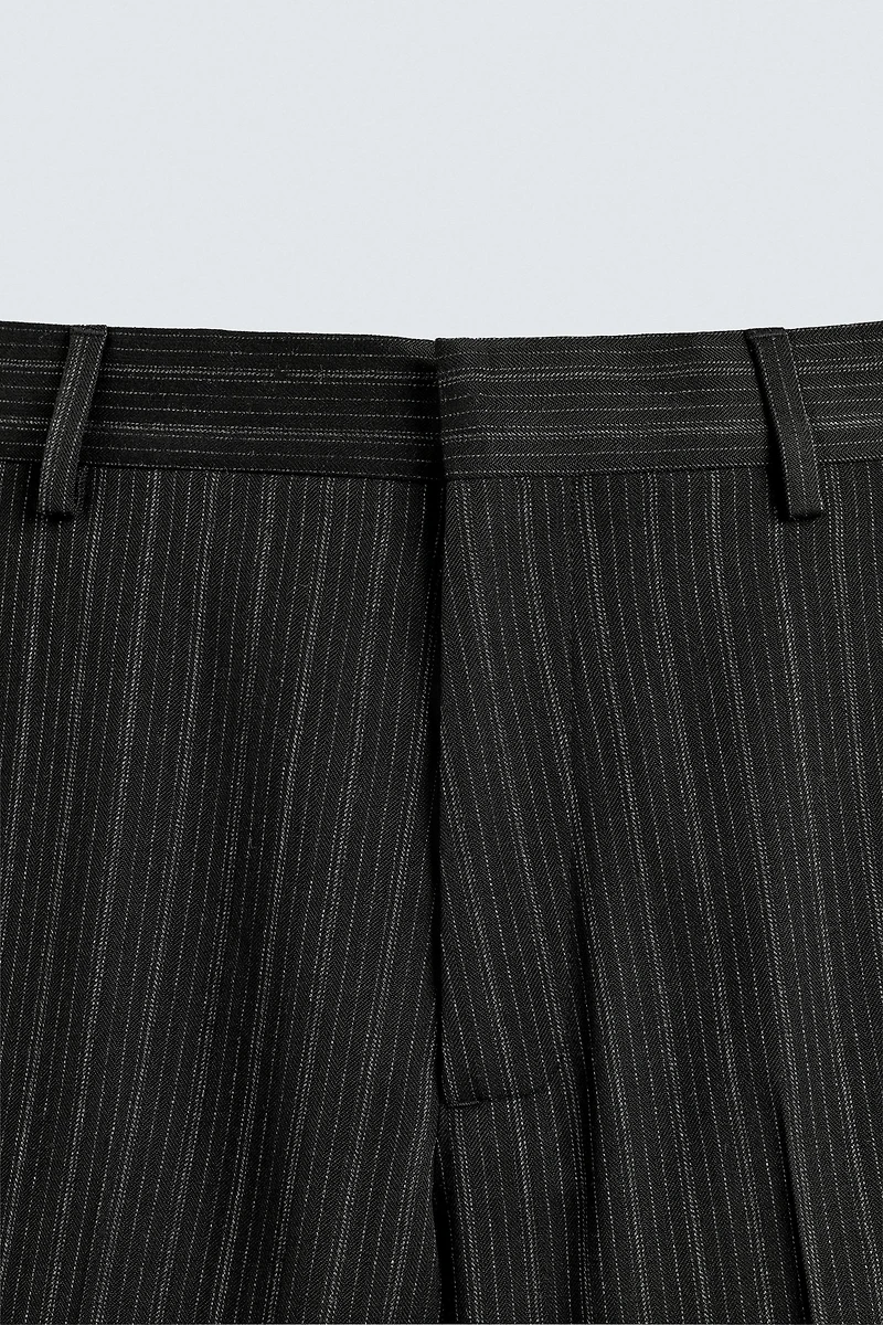 PINSTRIPE SUIT PANTS