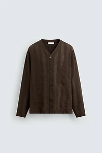 CHEMISE JACQUARD RAYURES