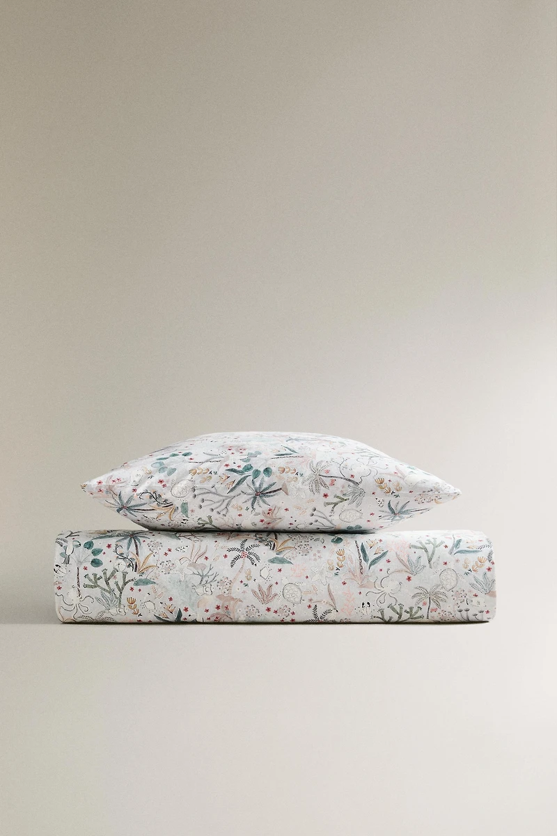 CHILDREN’S SEA PRINT DUVET COVER