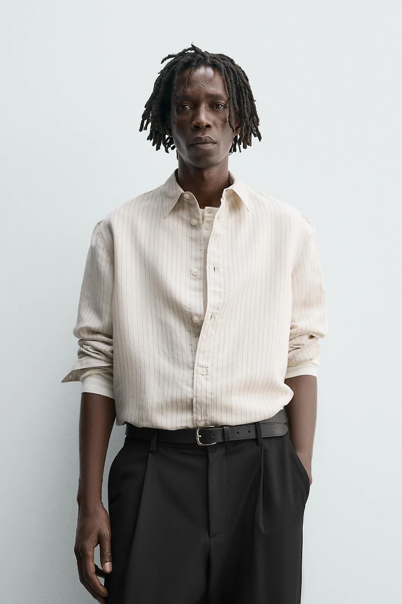 RELAXED FIT STRIPED SHIRT