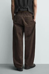 PANTALON COUPE DÉCONTRACTÉE POCHE SALOPETTE