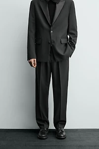 PANTALON DE COSTUME SMOKING AVEC LAINE