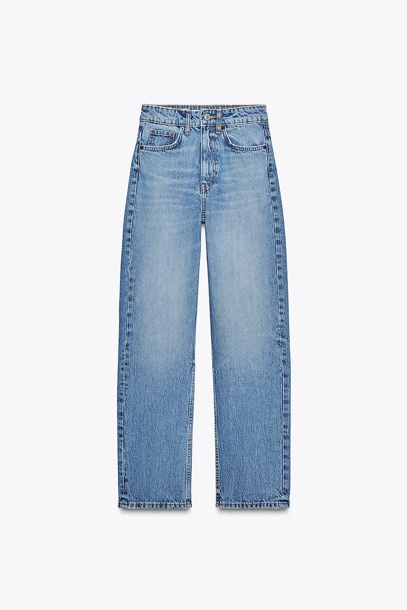 HIGH-WAISTED TRF MOM FIT JEANS