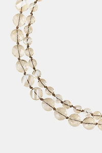 PACK OF 2 CRYSTAL PIECE NECKLACES