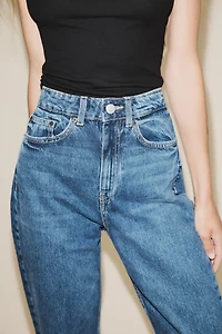 HIGH-WAISTED TRF MOM FIT JEANS