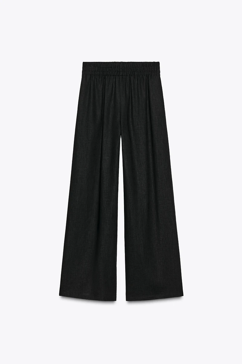 WIDE LINEN PANTS