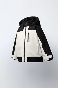 COLOR BLOCK WATER RESISTANT AND WINDPROOF JACKET
