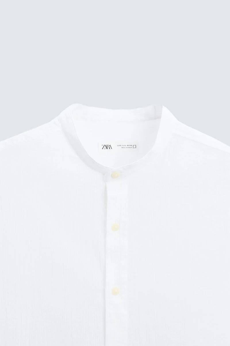 CHEMISE EFFET PLISSÉ