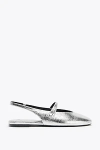 BALLERINES EFFET MÉTALLISÉ
