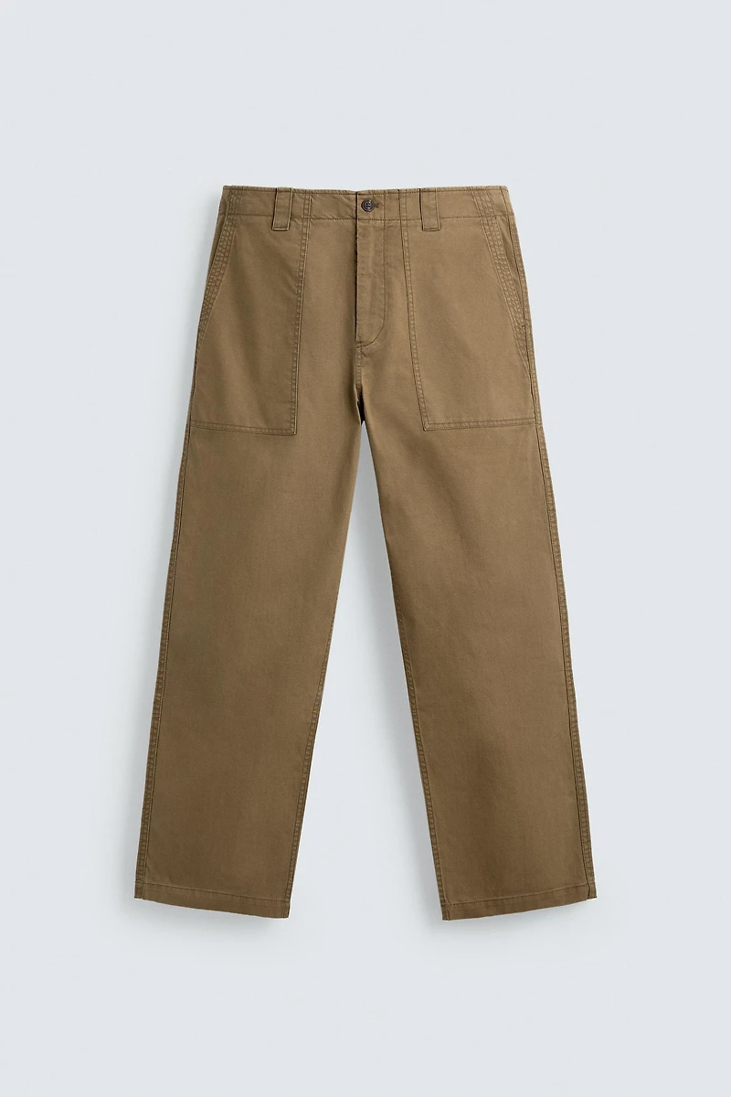 PANTALON STRAIGHT FIT DÉLAVÉ
