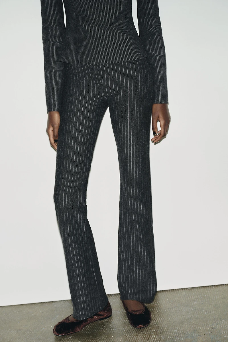 PINSTRIPE FLARE PANTS