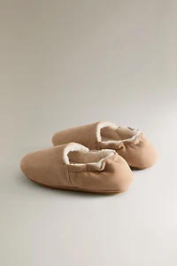 WARM LEATHER BALLERINA BOOTIES