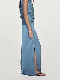 Flowing palazzo trousers with slits