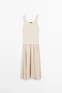 Contrast strappy dress
