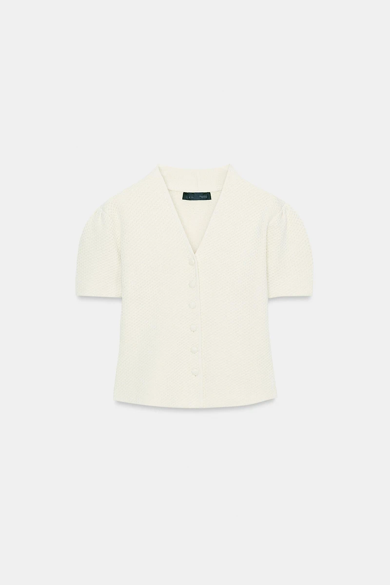 VESTE STRUCTURÉE EN MAILLE