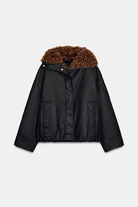 ZW COLLECTION FLEECE BOMBER JACKET