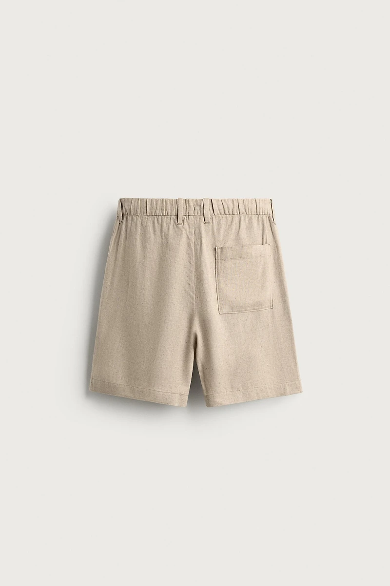 BERMUDA RELAXED LIN ET VISCOSE