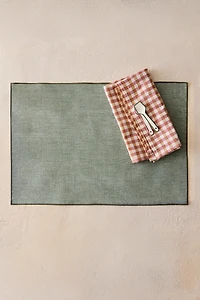 RESIN-COATED OVERLOCK PLACEMAT