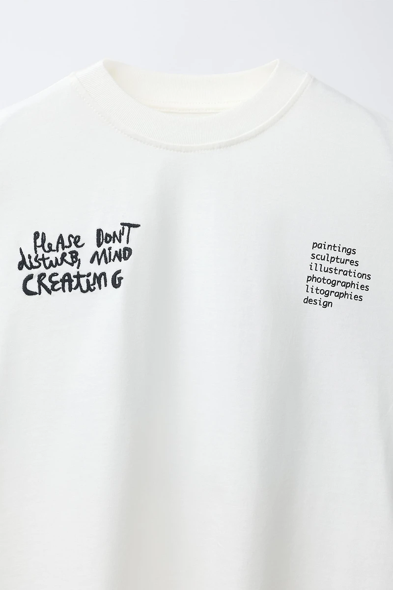 TEXT PRINTED T-SHIRT
