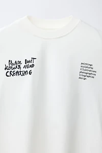TEXT PRINTED T-SHIRT