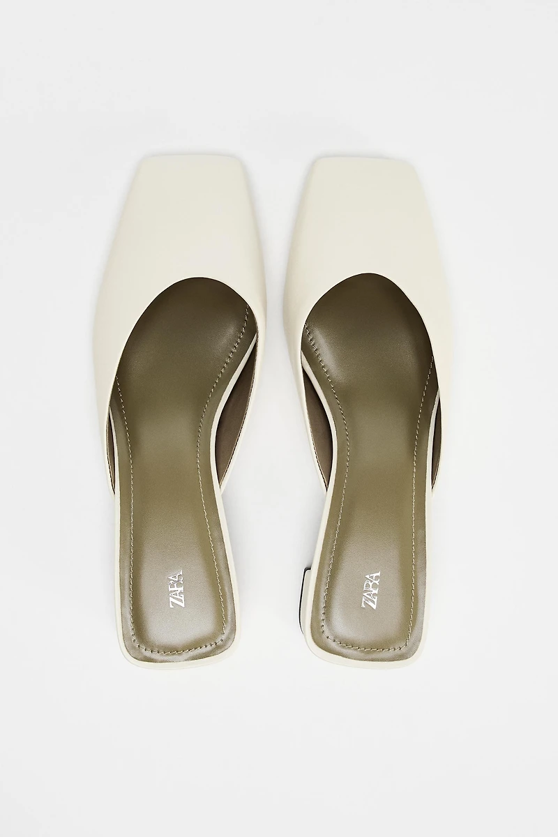 LEATHER HEELED MULES 50TH ANNIVERSARY