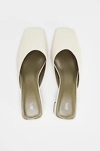 LEATHER HEELED MULES 50TH ANNIVERSARY