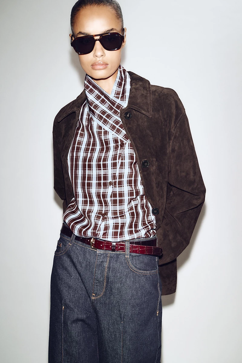 Z1975 WIDE LEG BELTED JEANS