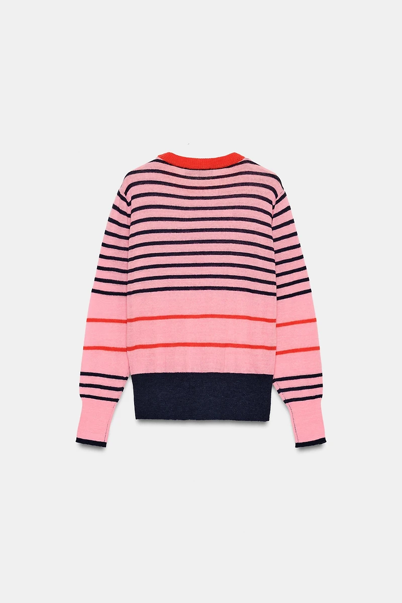 STRIPED KNIT JUMPER