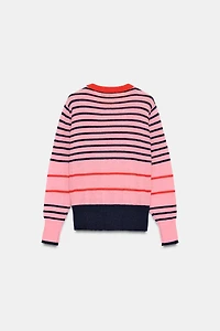 STRIPED KNIT JUMPER