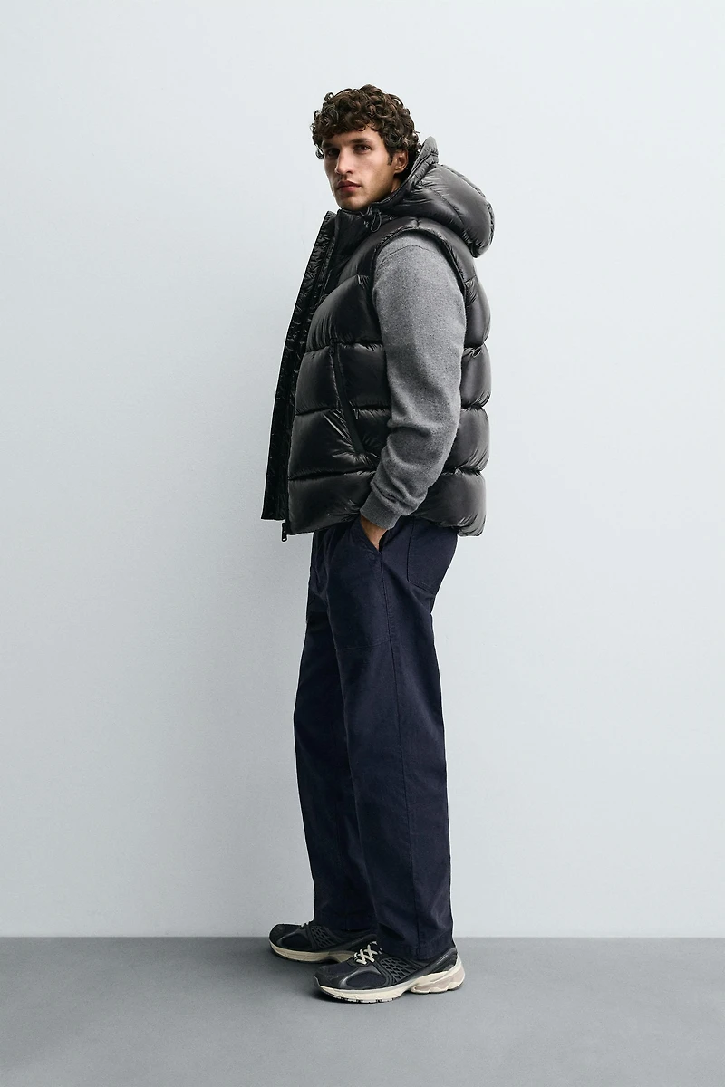 100% FEATHER PUFFER VEST