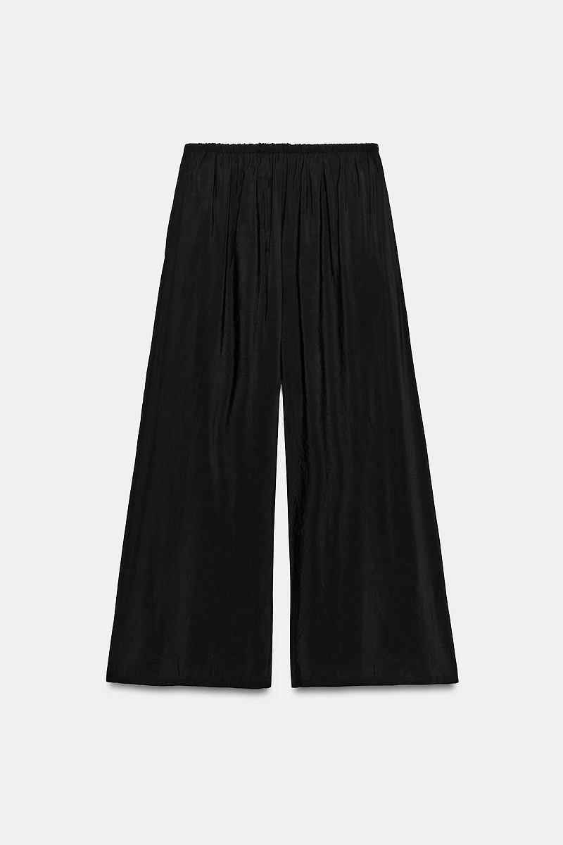 FLOWY DRAWSTRING PALAZZO PANTS